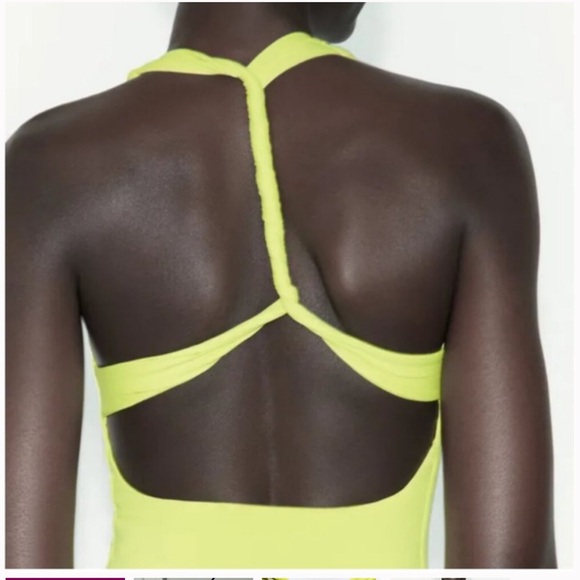 Zara Tops - Zara Lime Green Bodysuit NWT